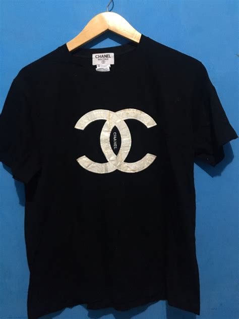 chanel tee shirt etsy